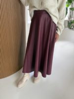 Faux fur rok bordeaux