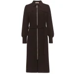 Triple Nine travel jurk Nena donkerbruin