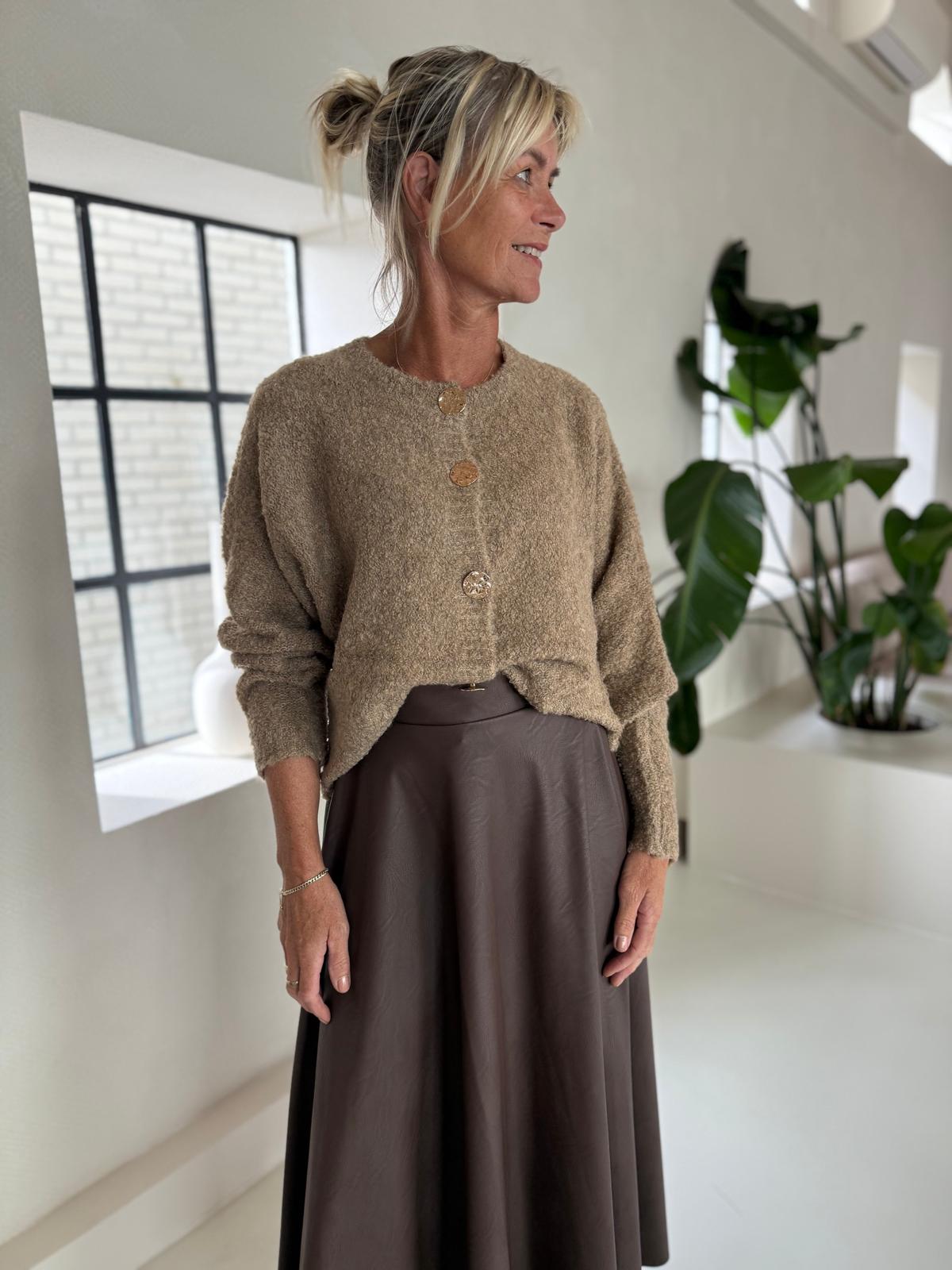 Azzuro cardigan yade beige