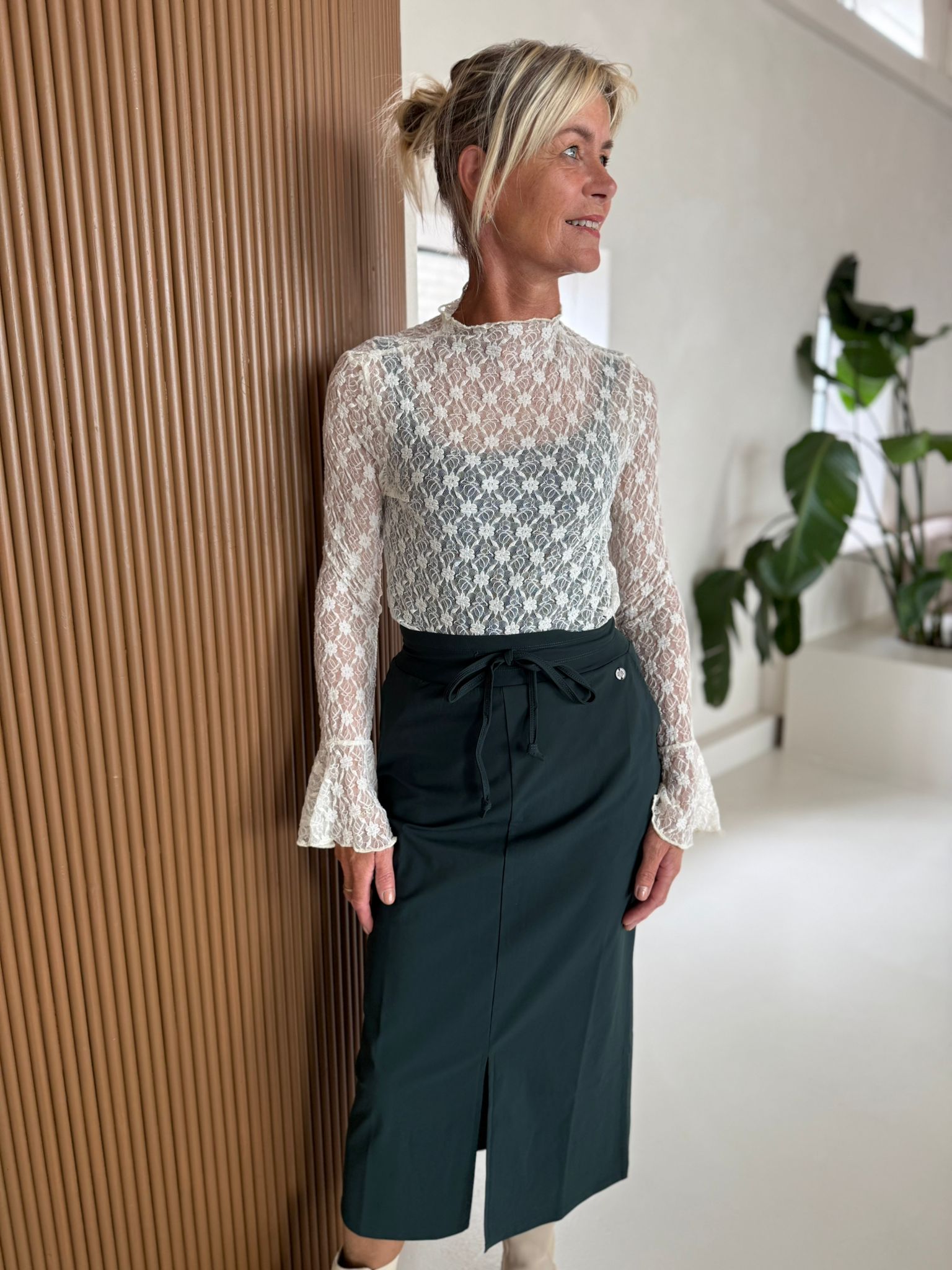 Kanten coltop offwhite