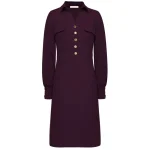 Triple Nine travel jurk Melin aubergine