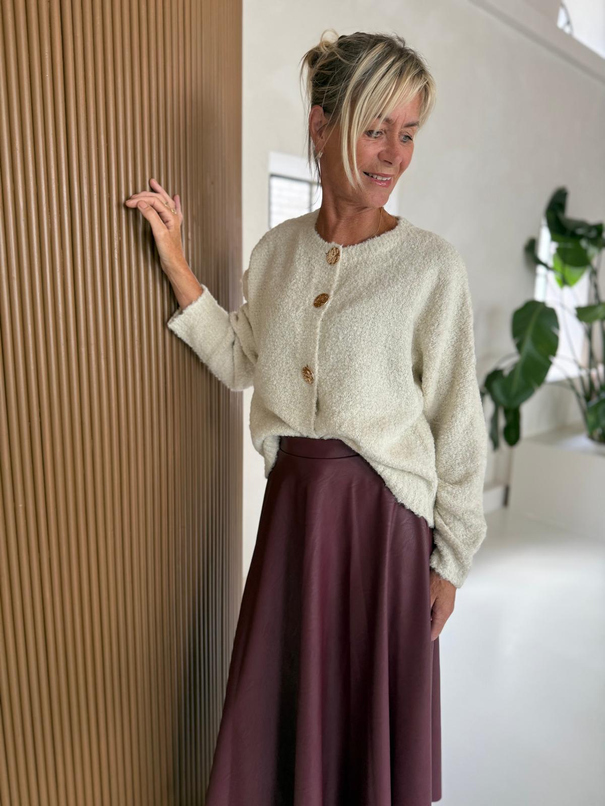 Azzuro cardigan yade ecru