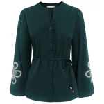 Triple Nine travel blouse bohemian groen