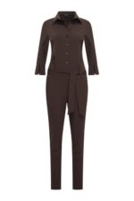 Mi Piace travel jumpsuit espresso