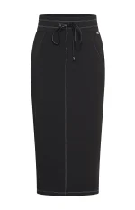 Mi Piace bonded travel rok denim zwart