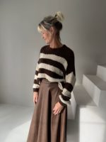 Kiki trui streep bruin