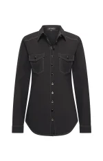 Mi Piace travel blouse stitch black