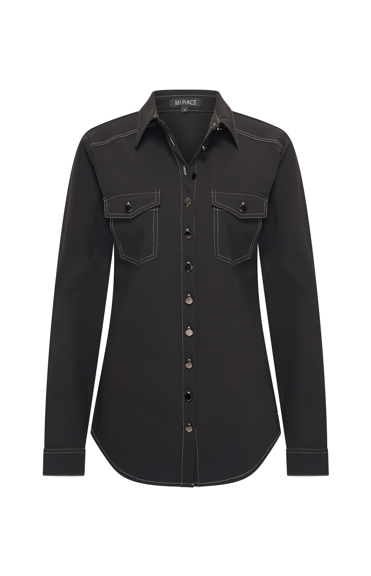 Mi Piace travel blouse stitch black