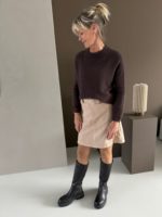 Triple Nine alpaca trui donkerbruin