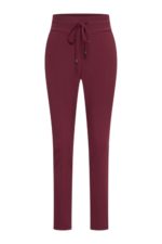 Mi Piace heavy straight broek burgundy bonded