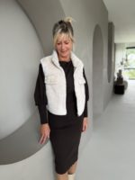 Klepzakjes bodywarmer 2.0 licht beige