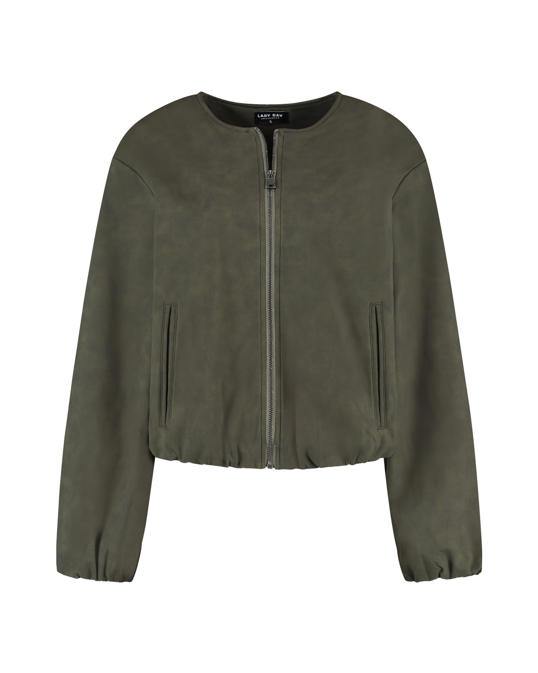 Lady Day Bernet brushed jacket dark olive