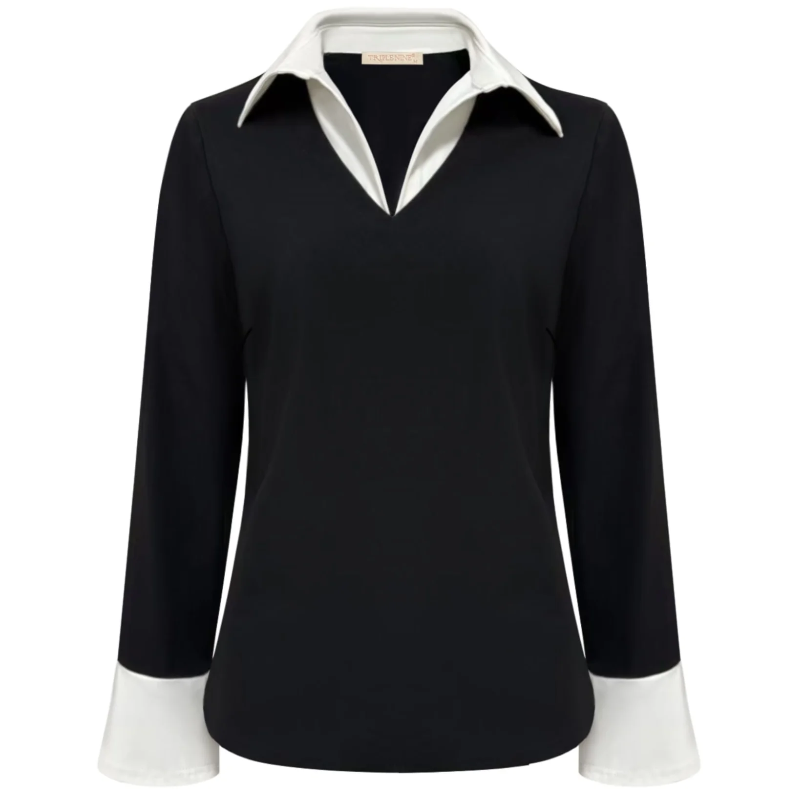 Triple Nine top zwart wit