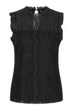 Mi Piace travel top kant zwart