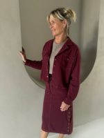 Mi Piace bonded jacket borgundy