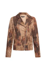 Mi Piace jacket faded leopard caramel