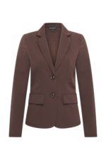 Mi Piace blazer espresso bonded kort
