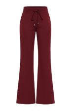 Mi Piace heavy palazzo broek bonded burgundy