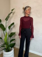 Kanten coltop burgundy