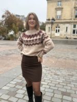 Sweater taupe aubergine
