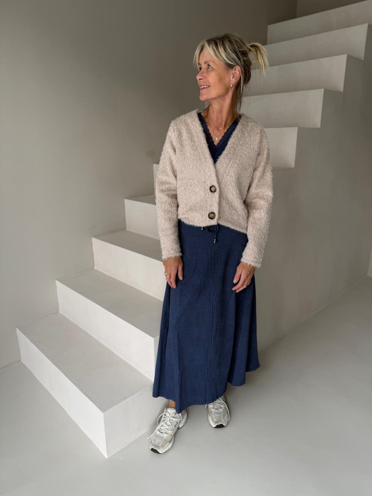 Mi Piace travel rok lang denim