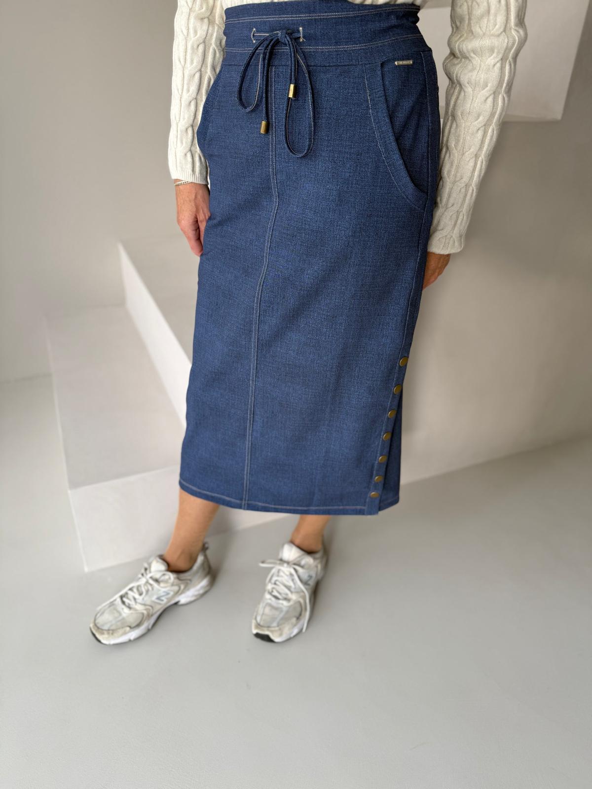 Mi Piace bonded travel rok denim blue