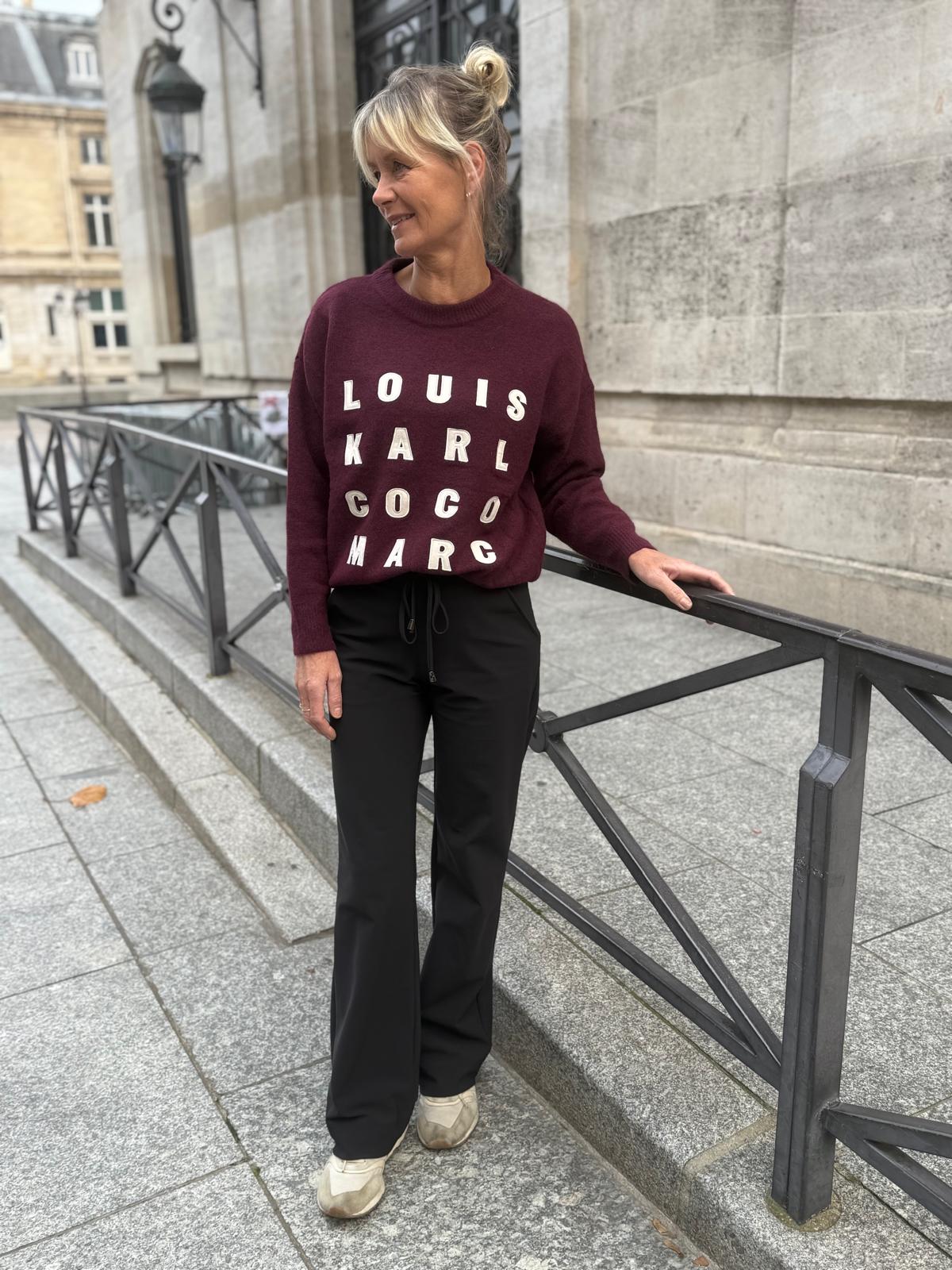 Sweater louis karl coco burgundy