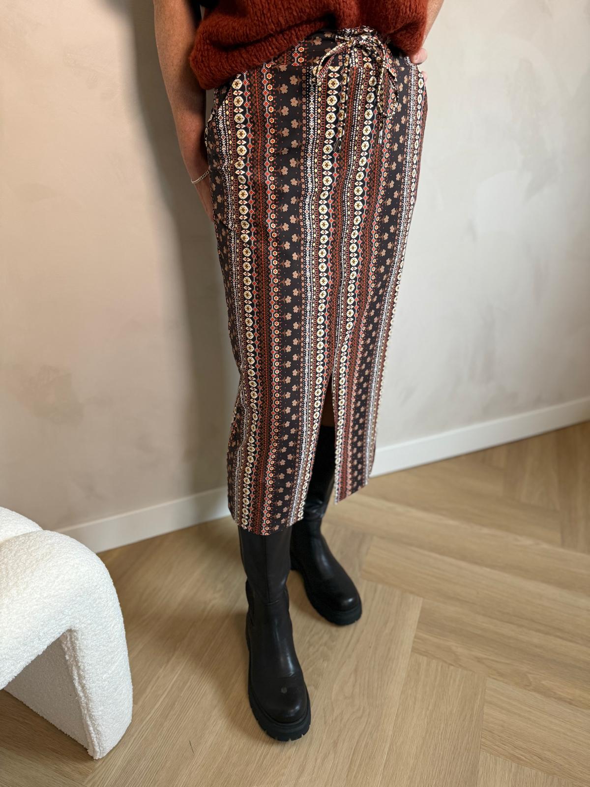Mi Piace rok boho print espresso